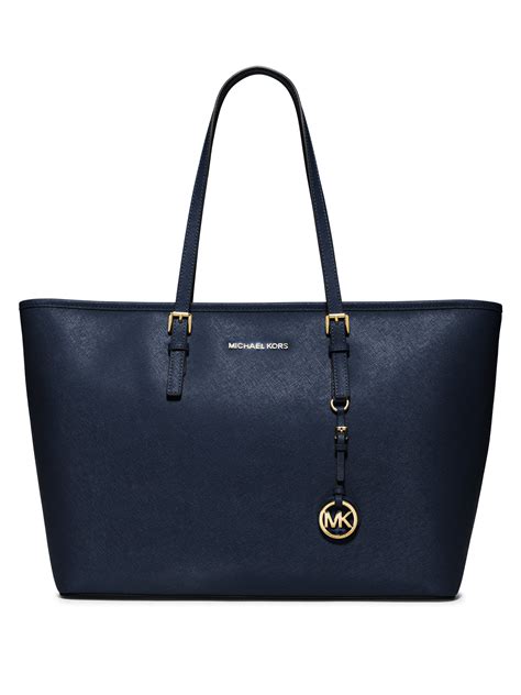 bag michael kors nylon navy|Michael Kors blue leather bag.